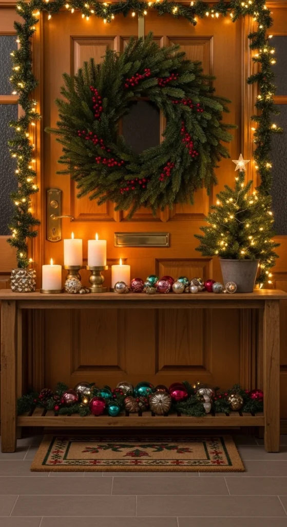Set the Scene with a Festive Entryway