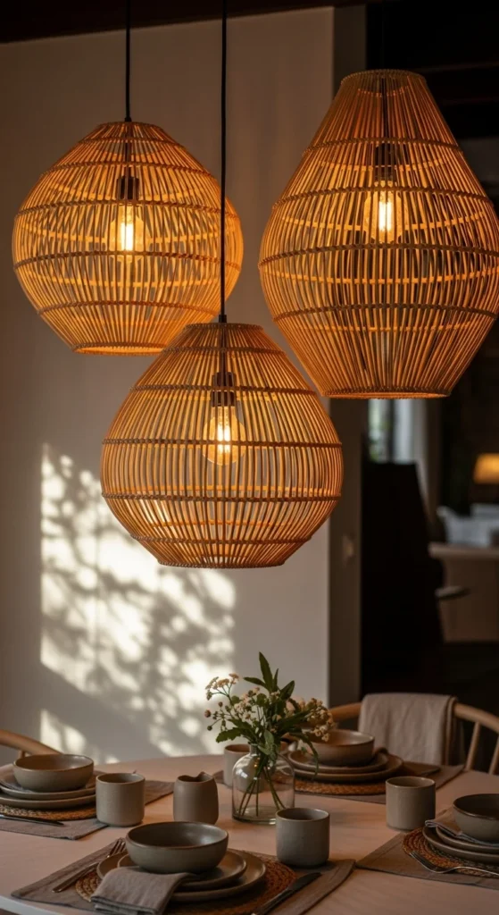 Wicker Pendant Lights