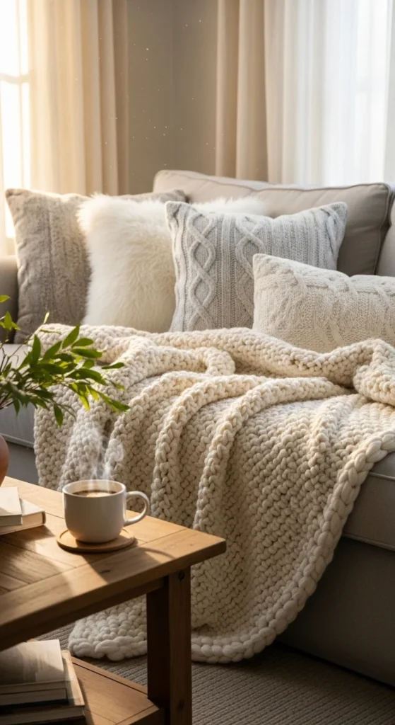 Layer Chunky Knit Blankets