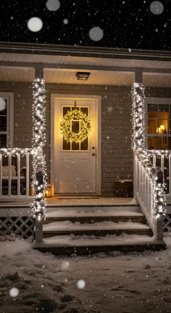 Classic String Lights on the Porch