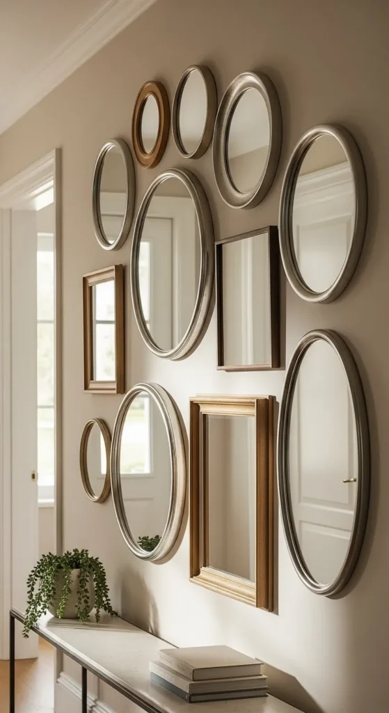 Create a Gallery Wall with Mixed Mirrors