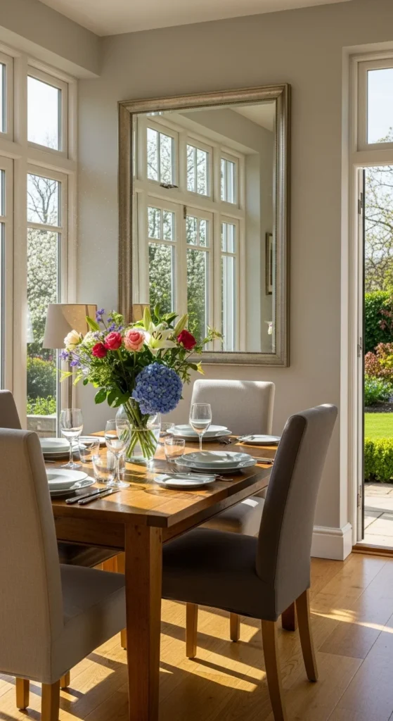 Reflect Natural Light for an Airy Feel