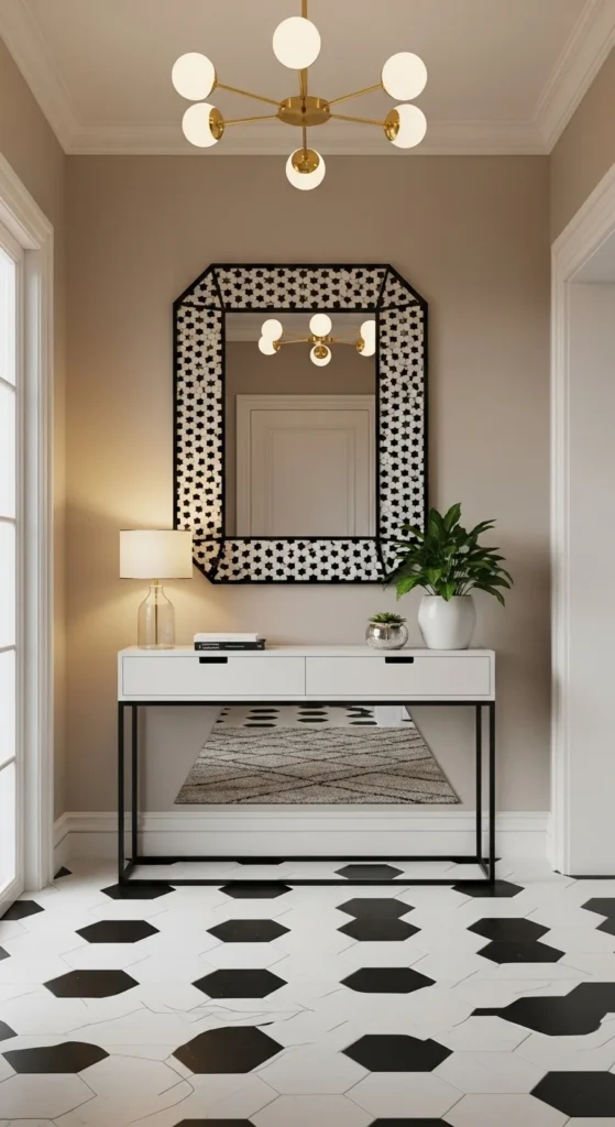 Start with Geometric Patterns on Walls and Floors