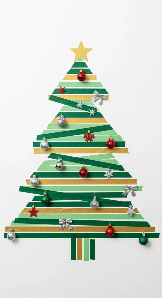 Washi Tape Wall Tree