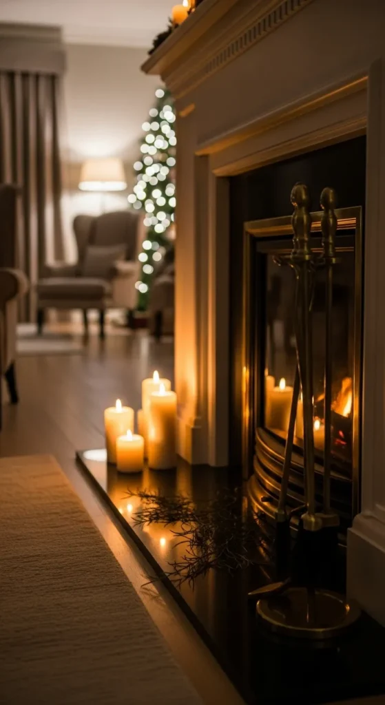 Fireplace Mantel Glow