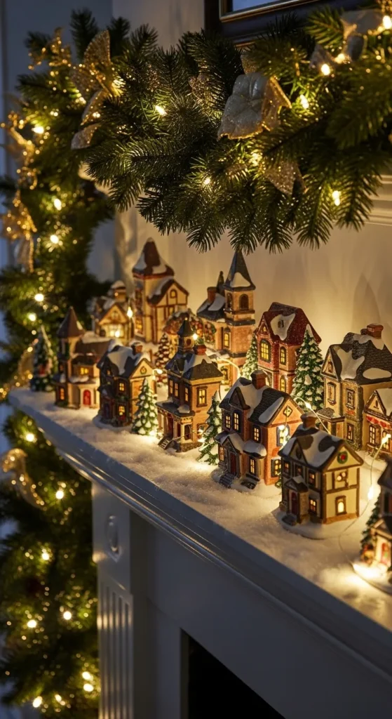 Snowy Village Display