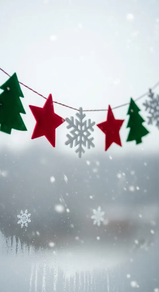 Felt Christmas Tree Garland