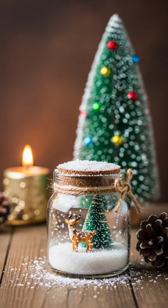 Snow Globe in a Jar