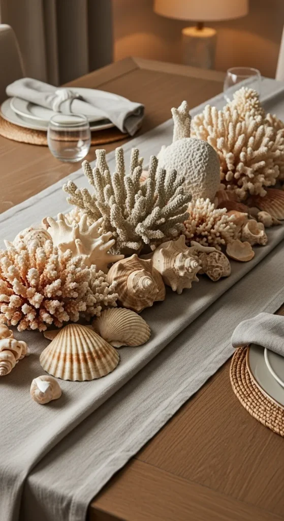 Shell or Coral Table Decor