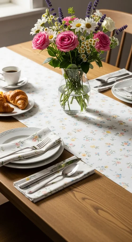 Floral Tablecloth or Runner