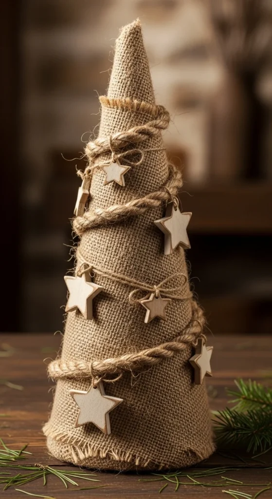 Burlap and Twine Tree