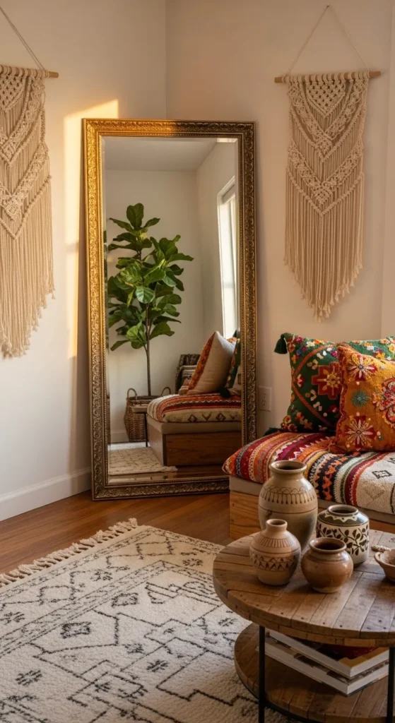 Leaning Mirror in the Corner