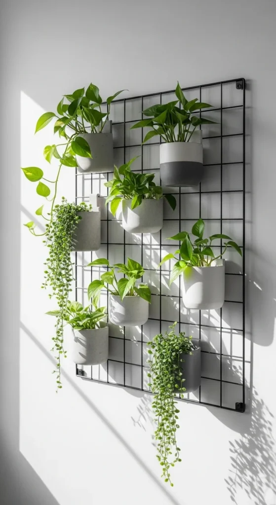 Use a Plant Wall Grid