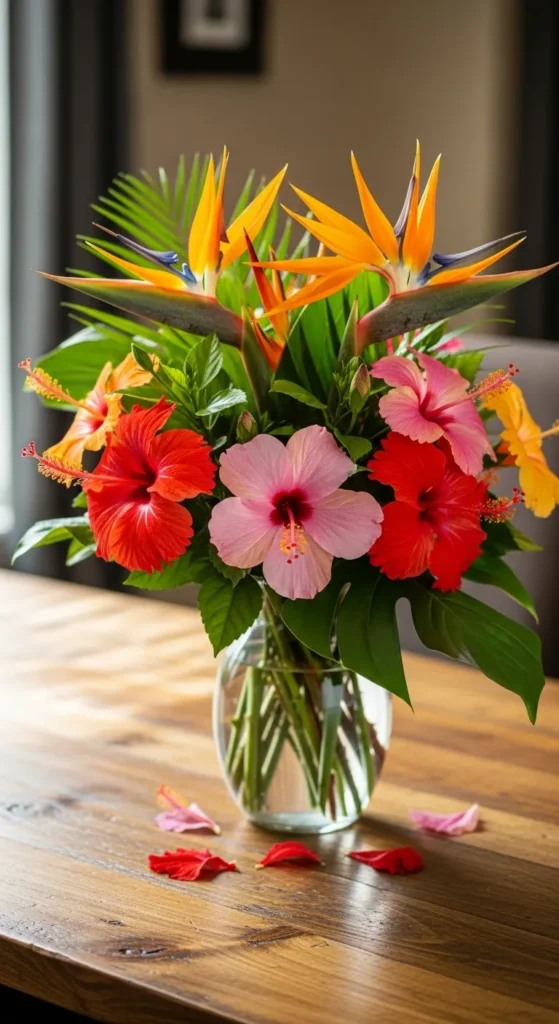 Display Tropical Flowers