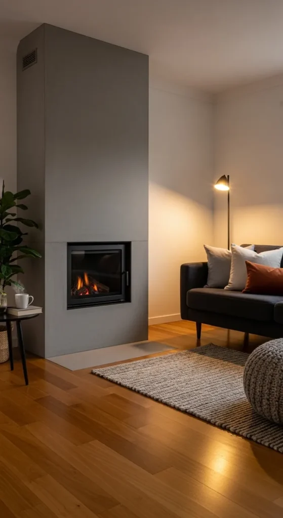 Concrete or Brick Fireplaces