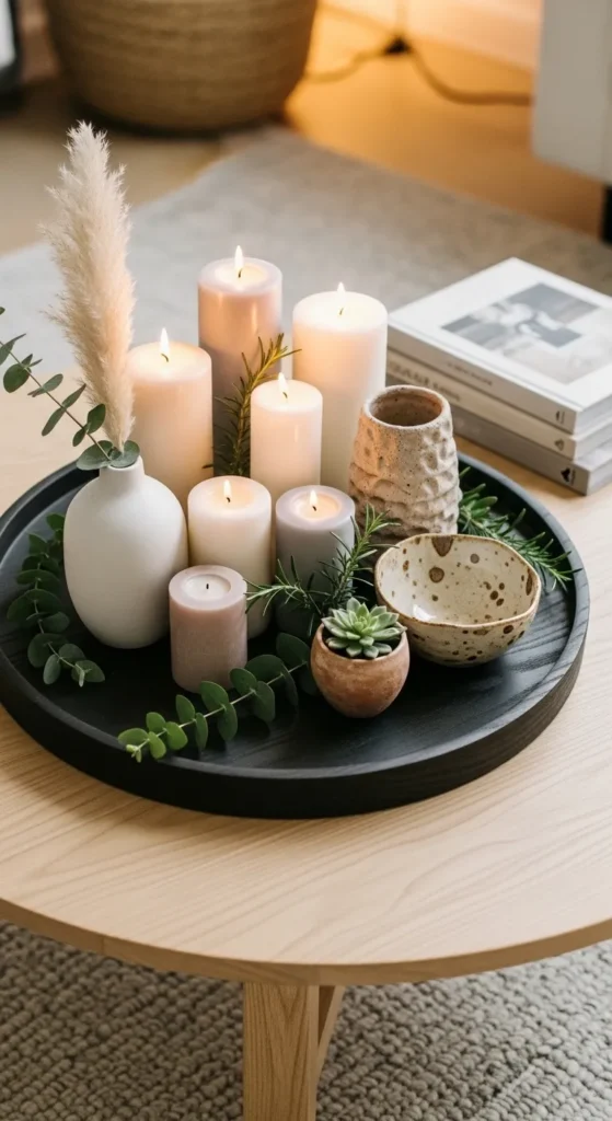 Wooden Tray Centerpiece