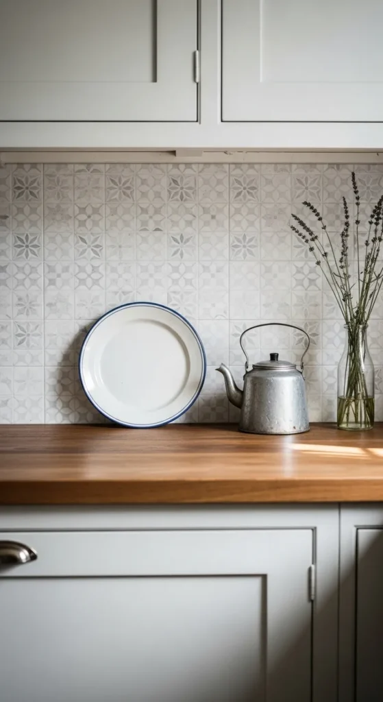 Patterned Tile Backsplash