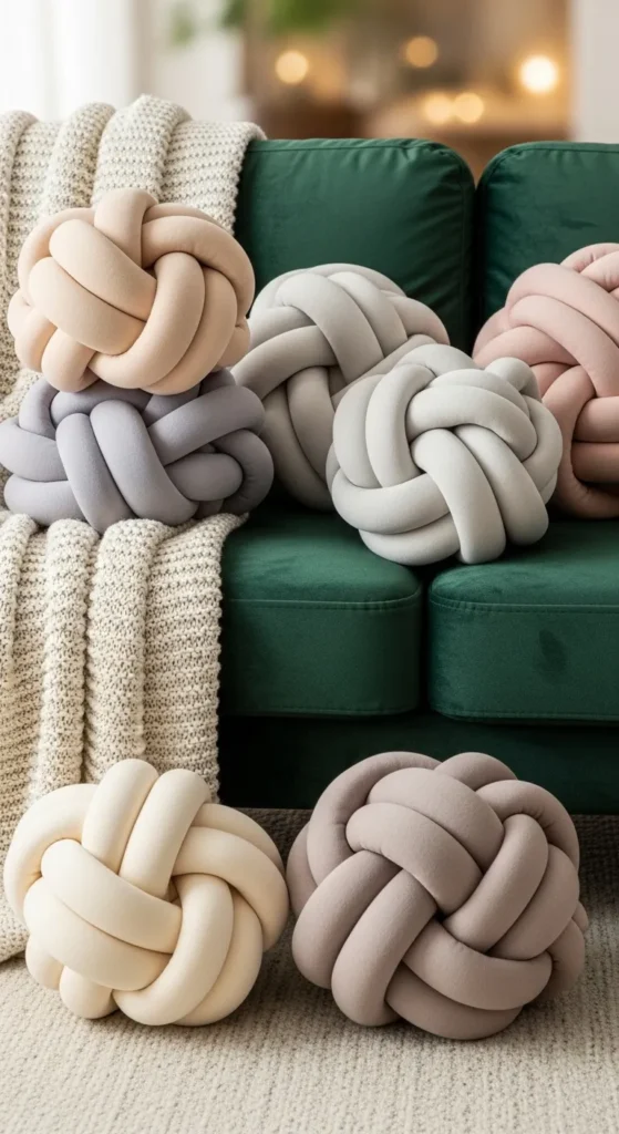 Knotted Pillow Designs