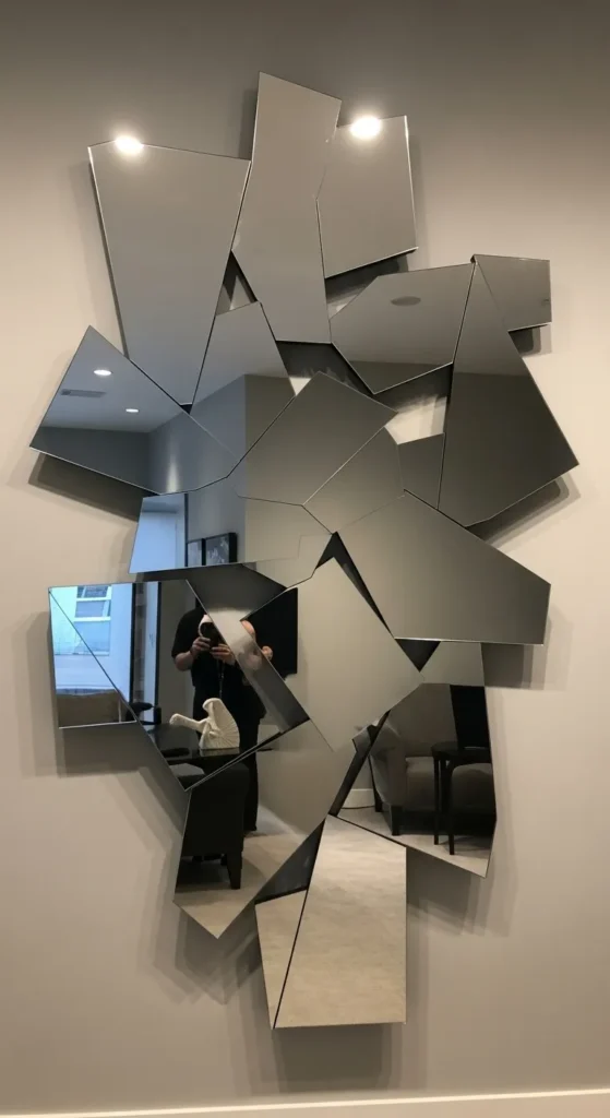 Use Mirrored Wall Art Pieces