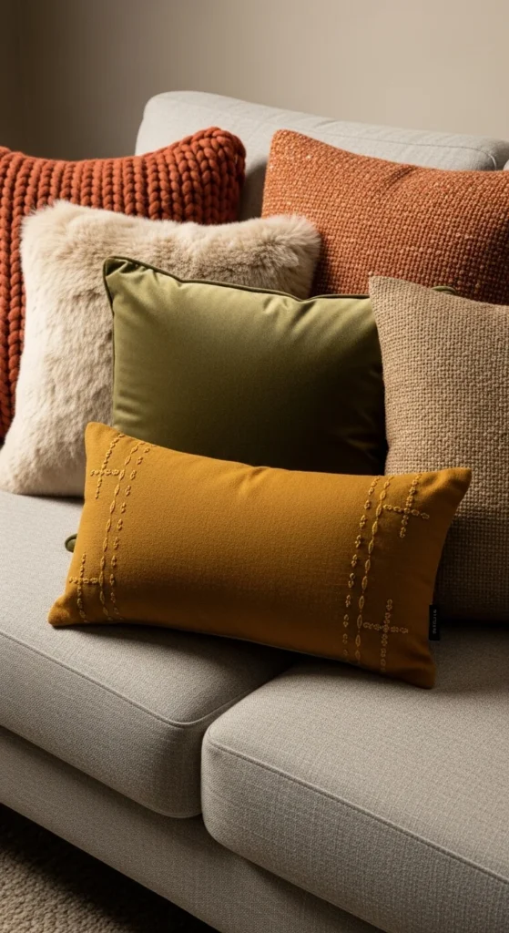 Add Cozy Throw Pillows