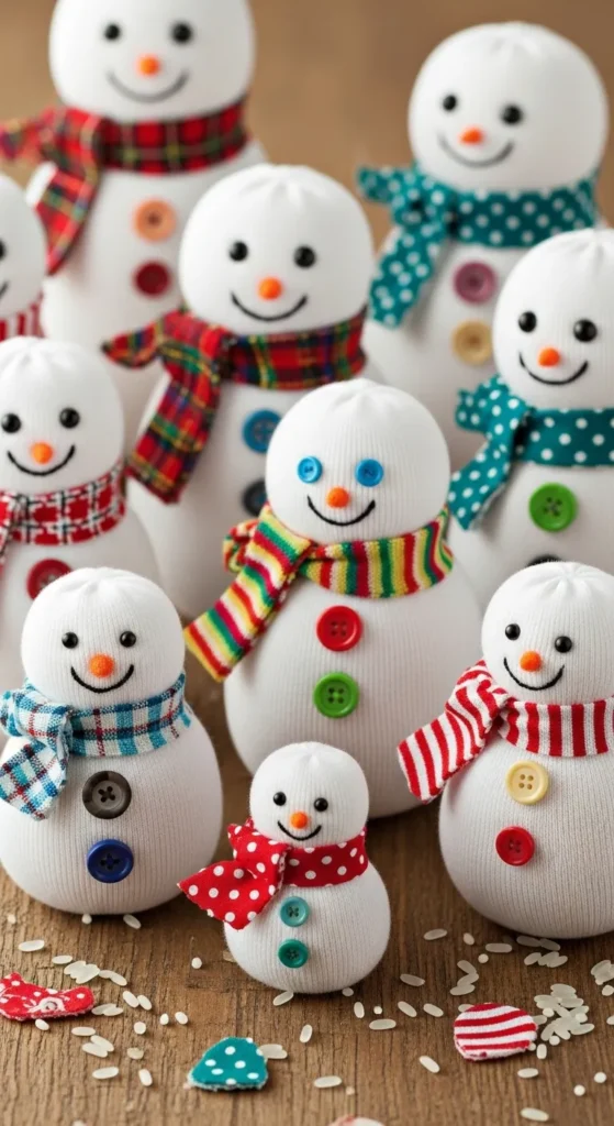 Sock Snowmen
