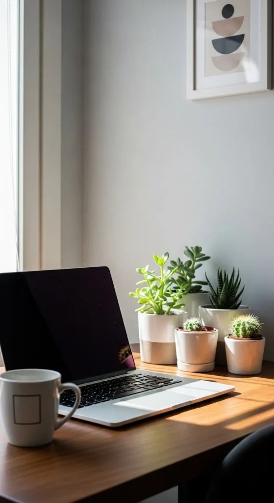 Decorate Your Desk with Mini Plants