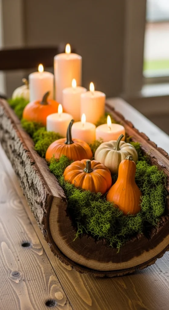 Woodland-Inspired Log Display
