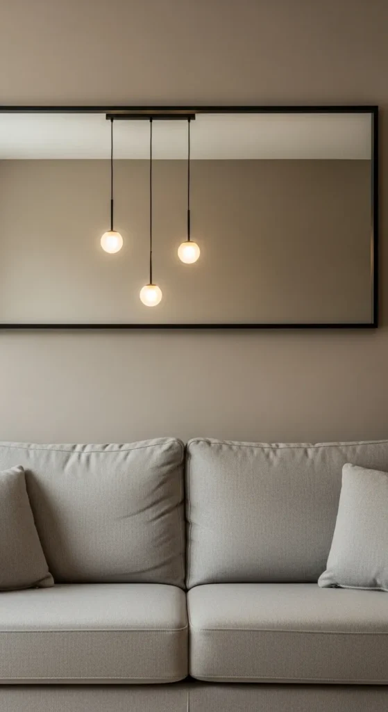Hang a Mirror Over a Sofa