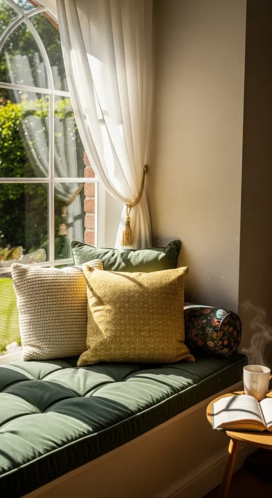 Velvet Window Seat Cushion