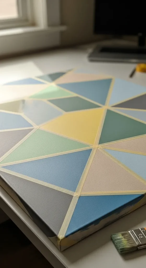 DIY Canvas with Painter’s Tape
