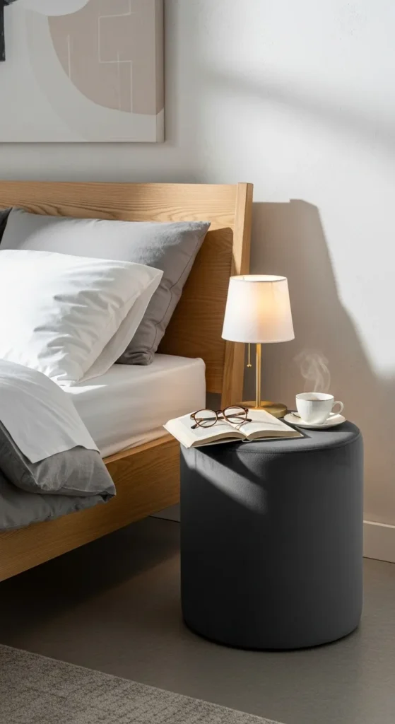 Velvet Bedside Stool