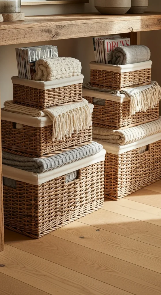 Wicker Storage Baskets