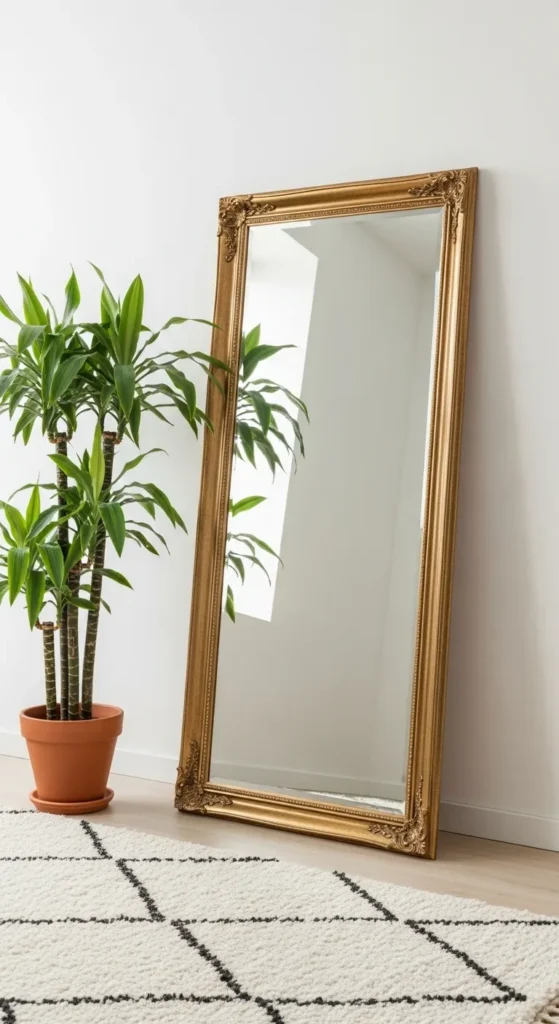 Use Oversized Floor Mirrors as Wall Decor