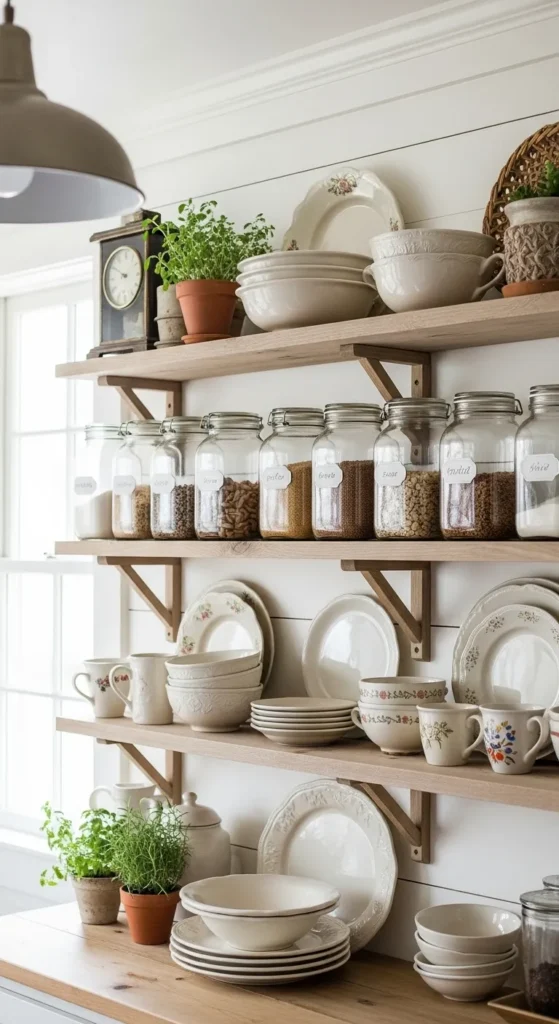 Open Kitchen Shelving