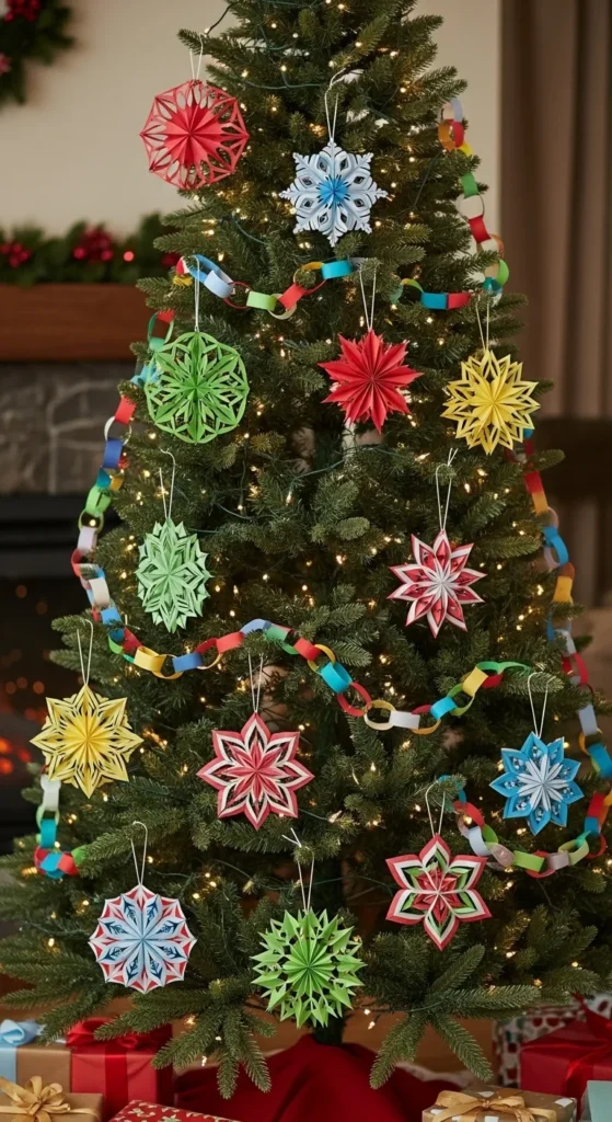 DIY Paper Ornament Tree