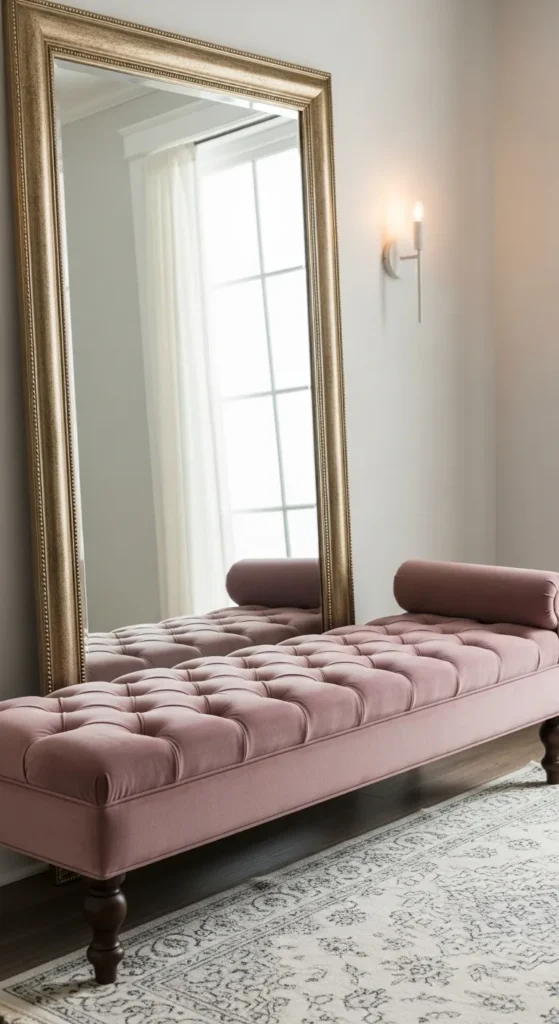 Velvet Cushion Bench