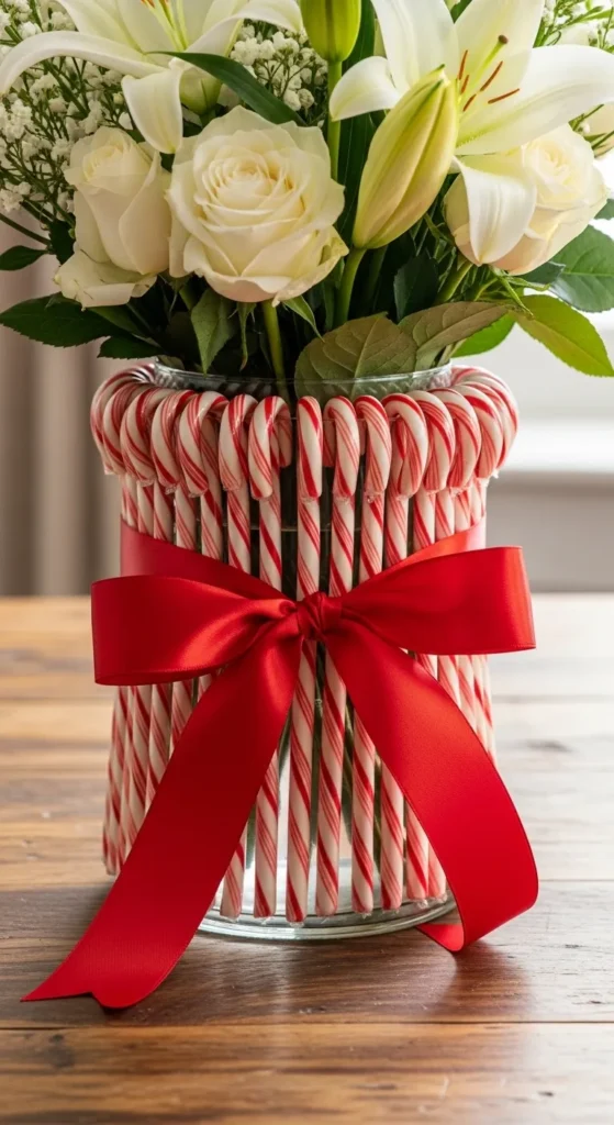 Candy Cane Vase