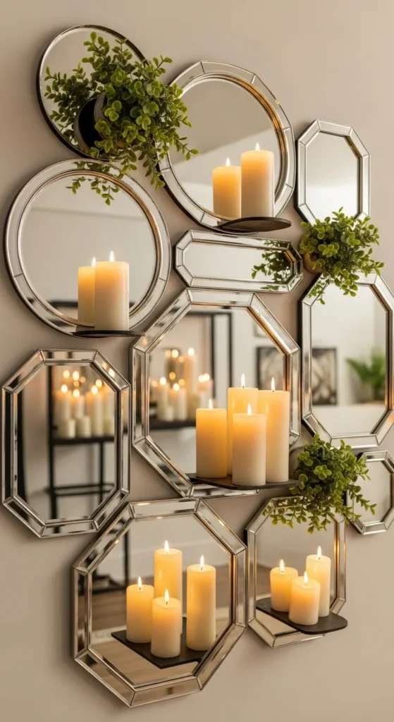 Decorate with Mirrored Trays