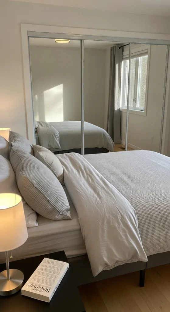 Use Mirrored Closet Doors