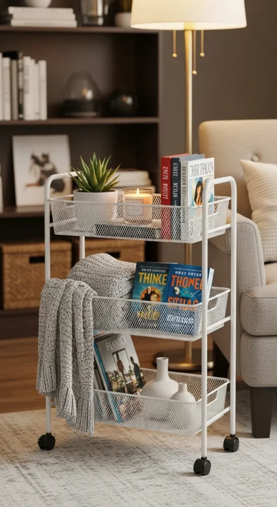 Use a Rolling Storage Cart