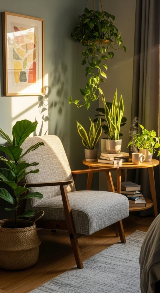 Build a Small Green Corner in the Bedroom