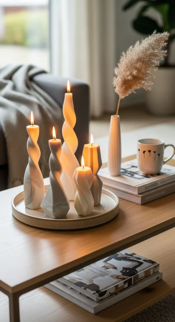 Use Candles as Decorative Sculptures