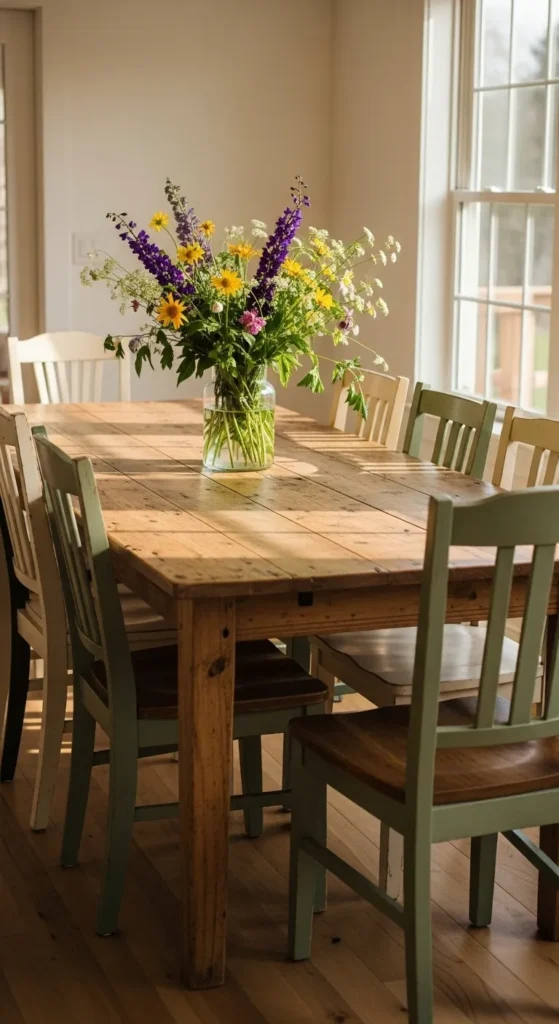 Large Wooden Dining Table