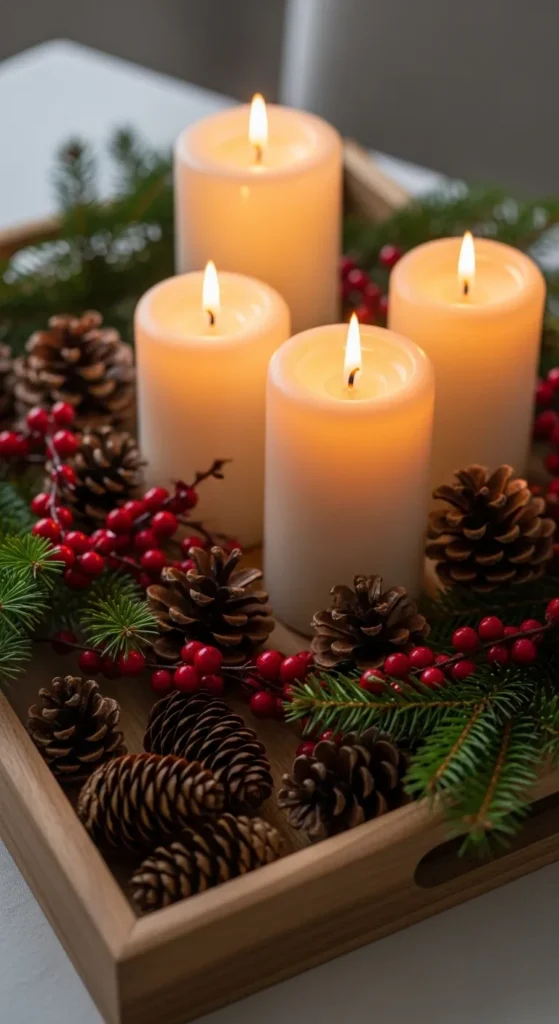 Rustic Candle Centerpiece