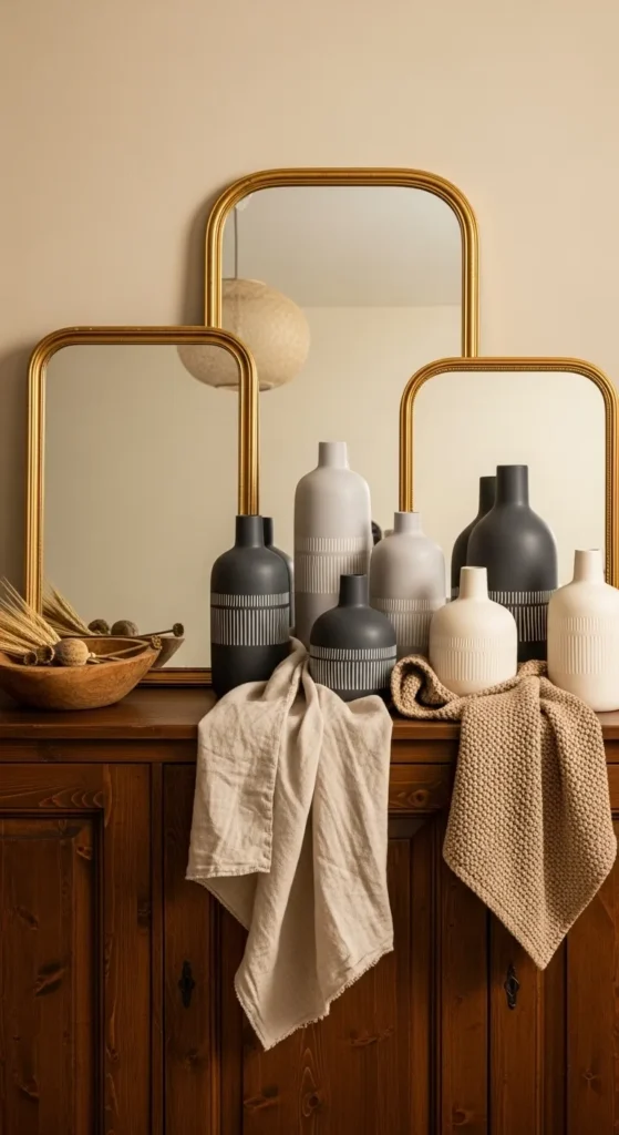 Mix Metallic and Matte Finishes