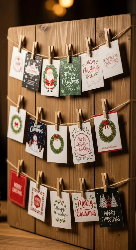 Holiday Card Display Board