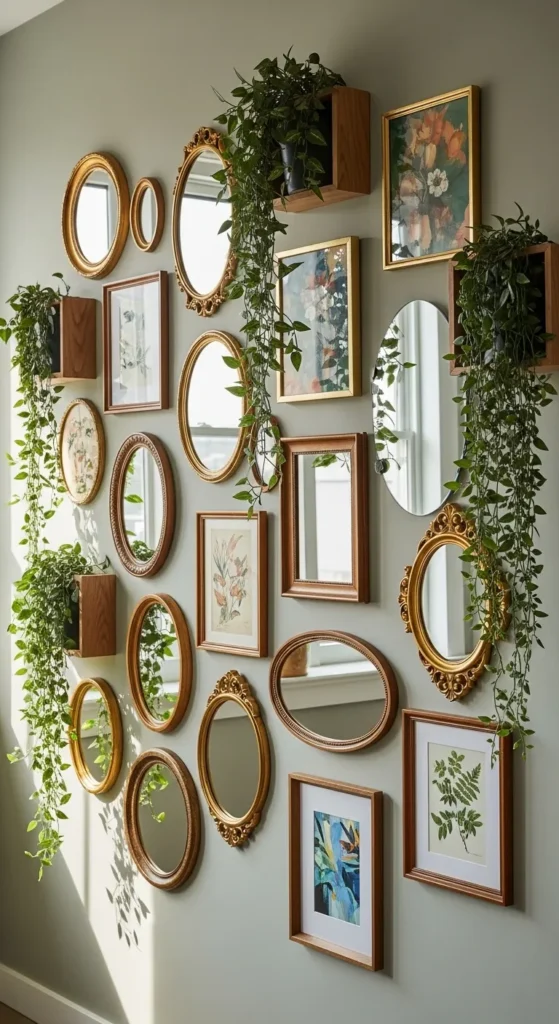 Gallery Wall of Mirrors