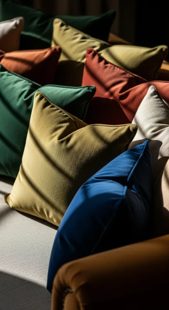 Mix Linen and Velvet Pillows