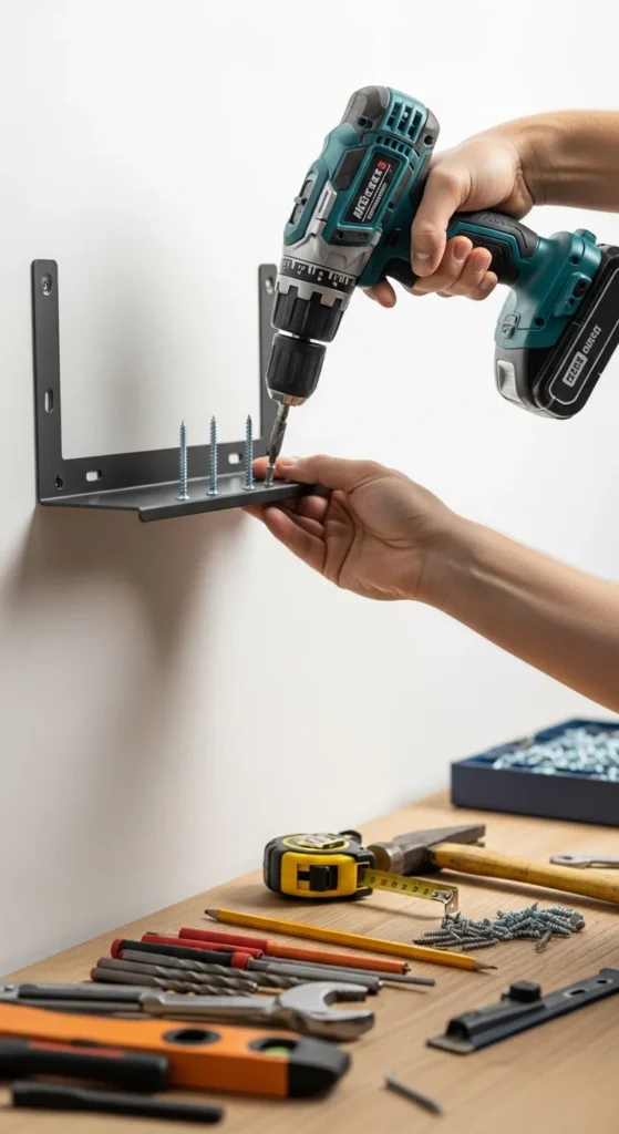 Mount and Level the Shelf