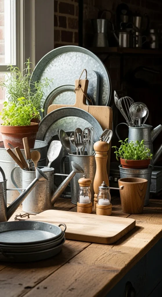 Galvanized Metal Accents